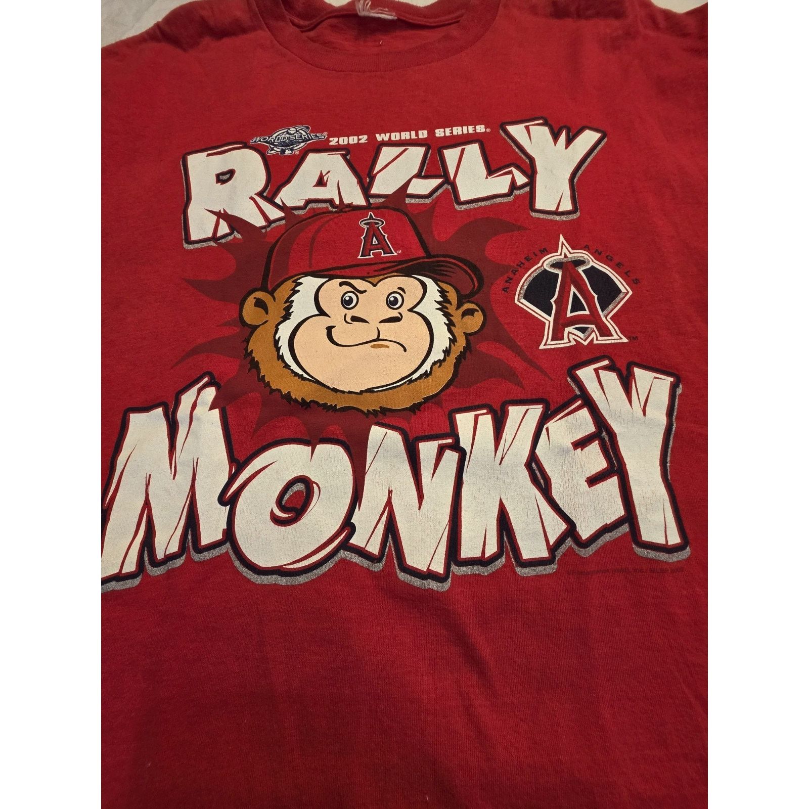 Other Vintage Anaheim Angels Rally Monkey World Series Baseball Size 42 - 2 Thumbnail