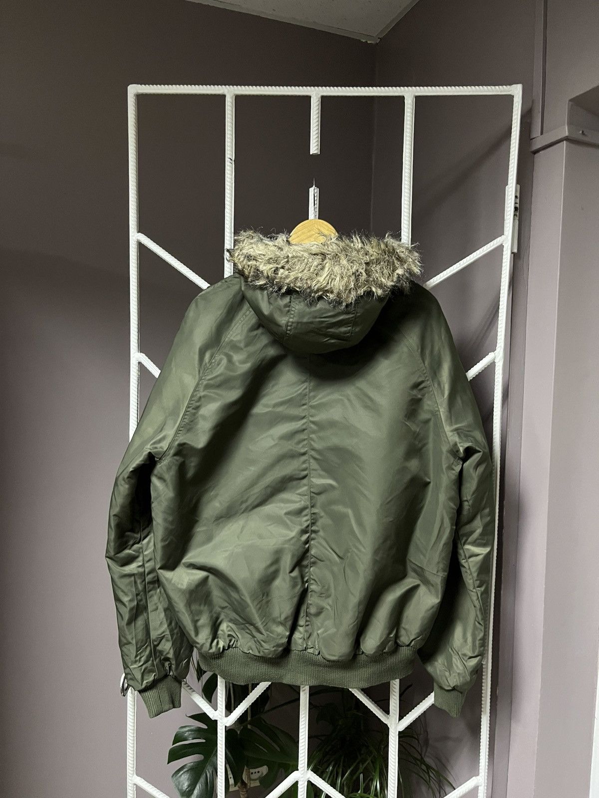 Alpha Industries Vintage Alaska Bomber Jacket Fur Hood Y2K Size US XL / EU 56 / 4 - 9 Thumbnail