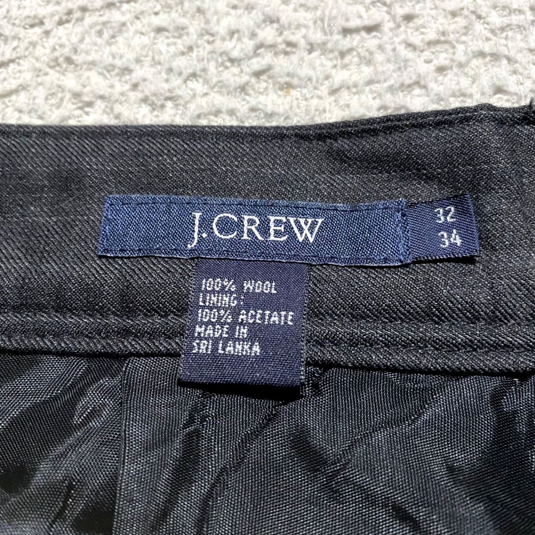 J.Crew J.CREW Mens 32x34 Dress Pants Gray Striped Wool Business Mid Rise Pants Mens 32 Gray Striped Wool Dress Pants Size US 32 / EU 48 - 3 Thumbnail