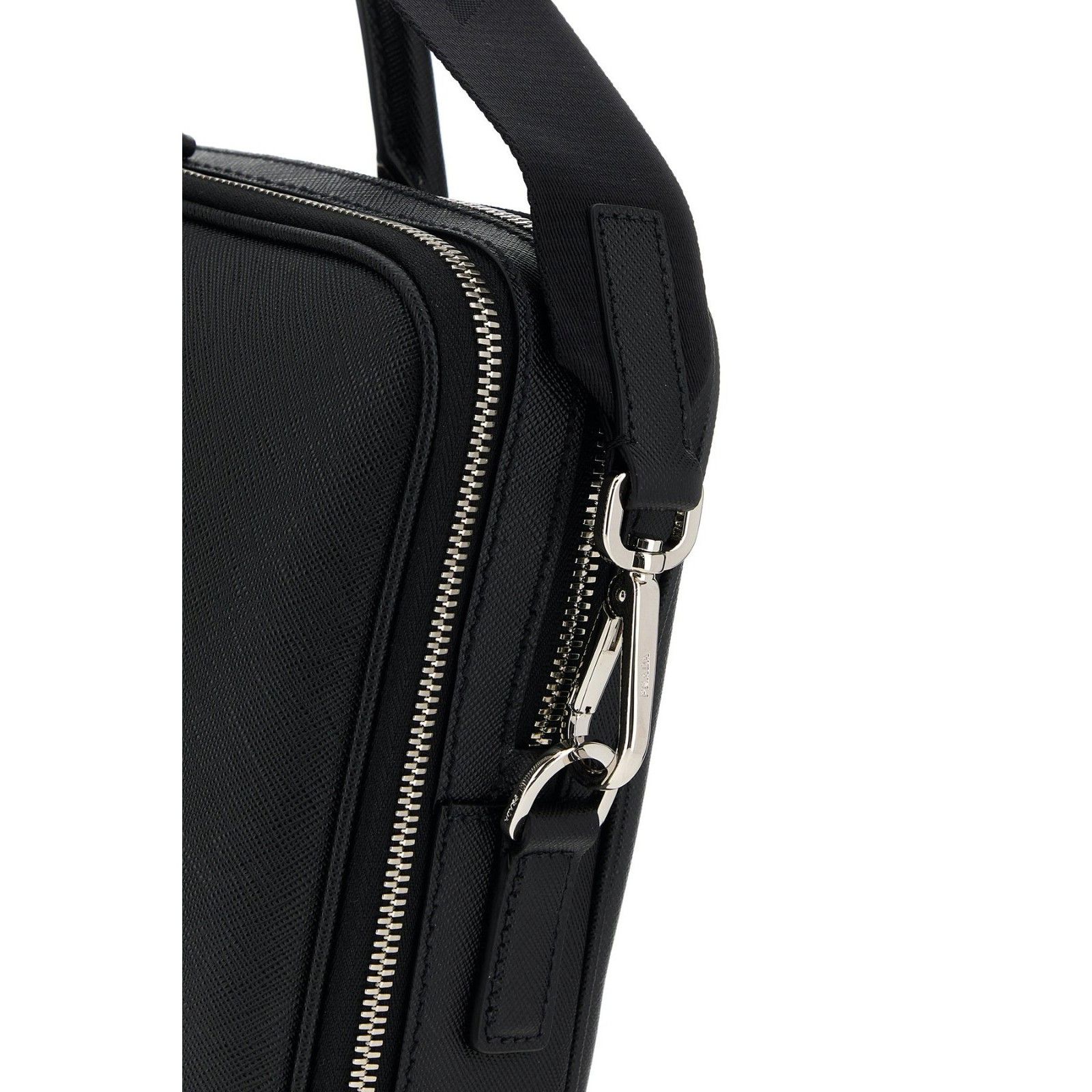 Prada PRADA Black Leather Briefcase Bag New And Authentic Size ONE SIZE - 4 Thumbnail