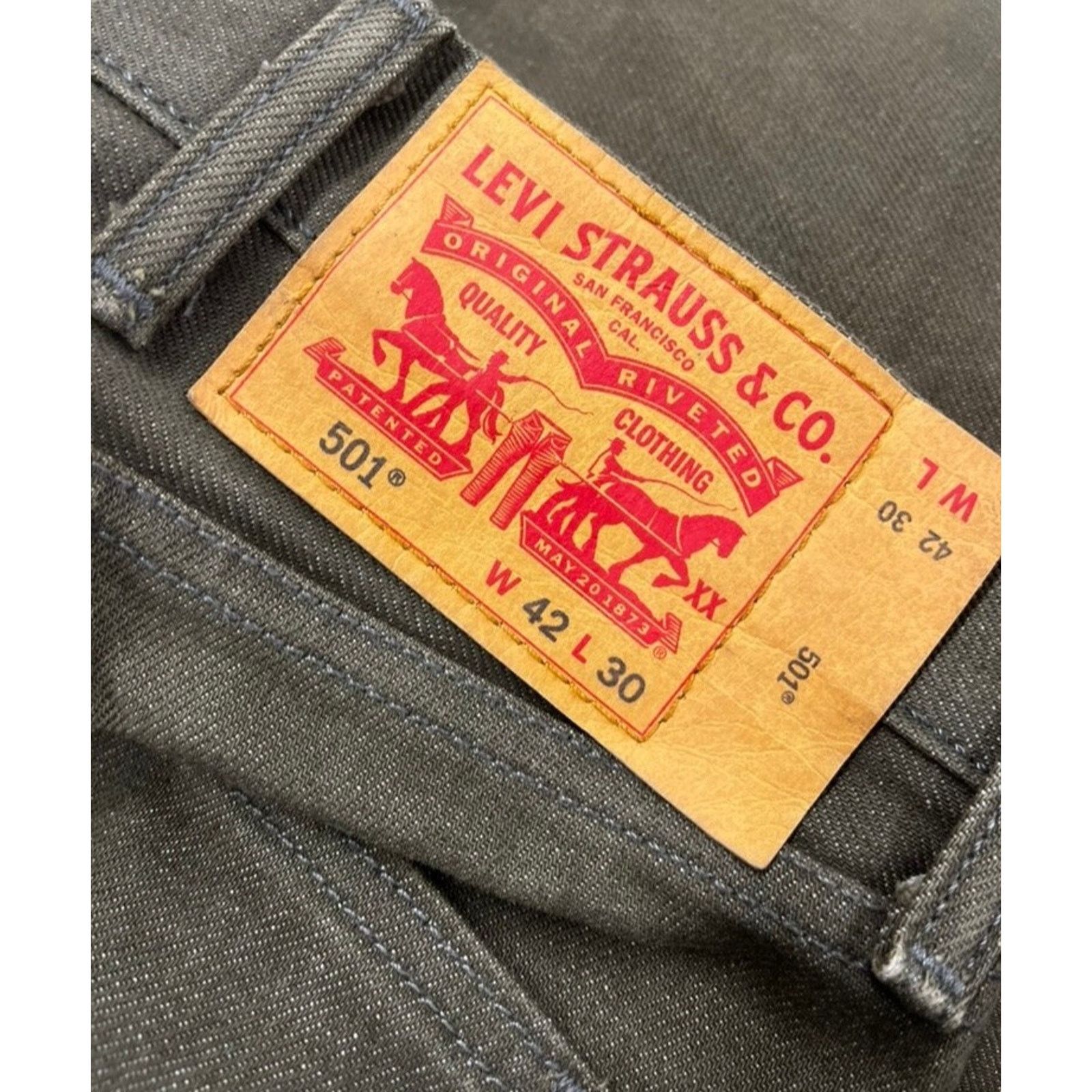 Levi's Levi’s 501 Jeans 42x30 Men White Oak Cone Denim Selvedge Size US 42 / EU 58 - 10 Thumbnail