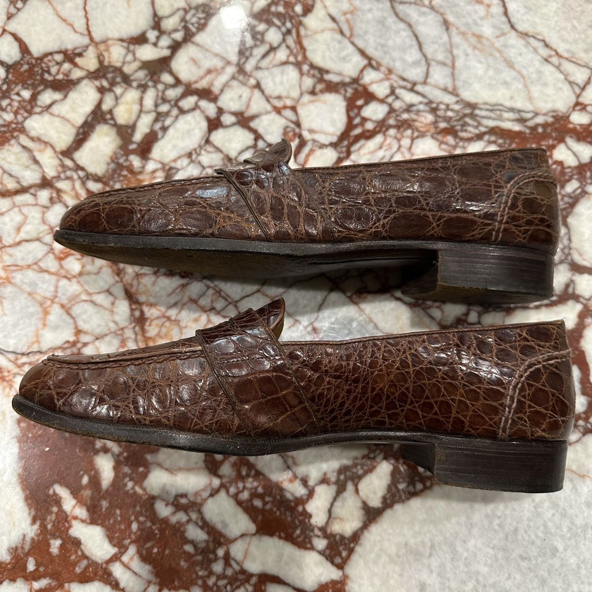 Ralph Lauren Ralph Lauren genuine crocodile loafers Size US 8.5 / EU 41-42 - 3 Thumbnail