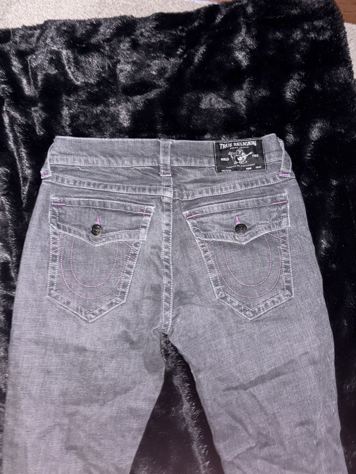 True Religion True Religion black and purple jeans Size US 33 - 9 Thumbnail