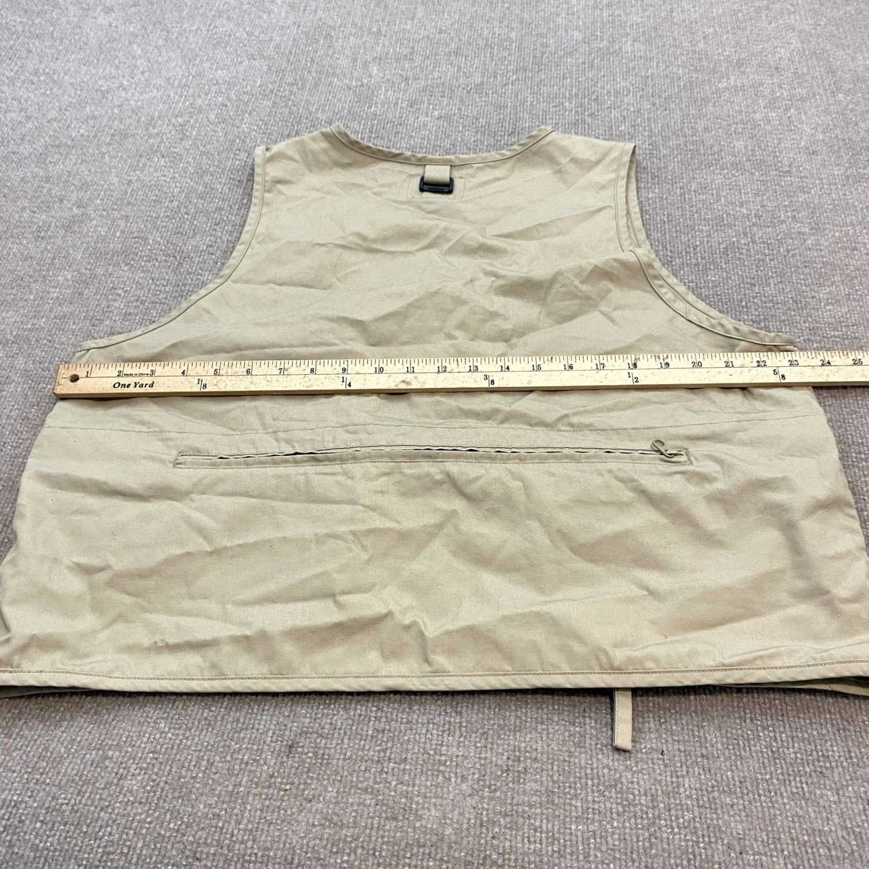 Vintage Field & Stream Vest Mens Large Beige Canvas Utility Fishing Hunting Pockets Size US L / EU 52-54 / 3 - 6 Thumbnail