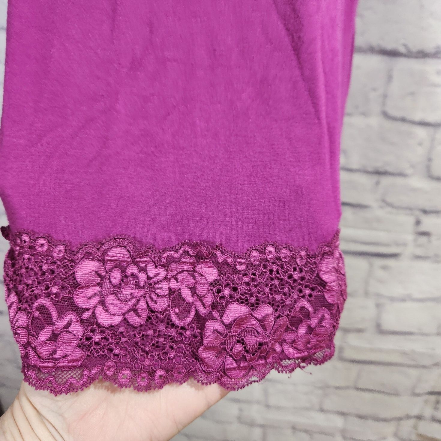 Other Lane Bryant Fuchsia Lace Detail Spaghetti Strap Top 18 20 Size XXL / US 16-18 / IT 52-54 - 2 Thumbnail