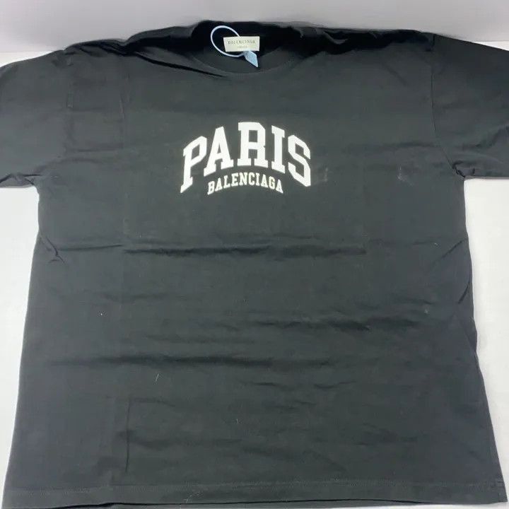 Balenciaga Balenciaga Paris Logo Graphic T-Shirt 0079-2507 Size L / US 10 / IT 46 - 8 Thumbnail
