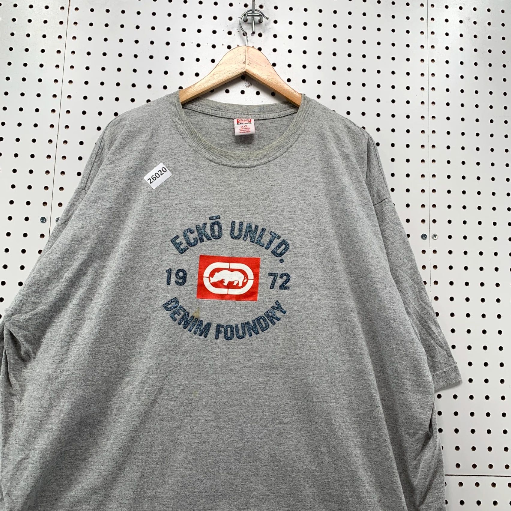 Ecko Unltd. Vintage Ecko Unltd. T-Shirt Gray Rhino Logo Short Sleeve Adult 2XL Hip Hop Clothing Size US XXL / EU 58 / 5 - 2 Thumbnail