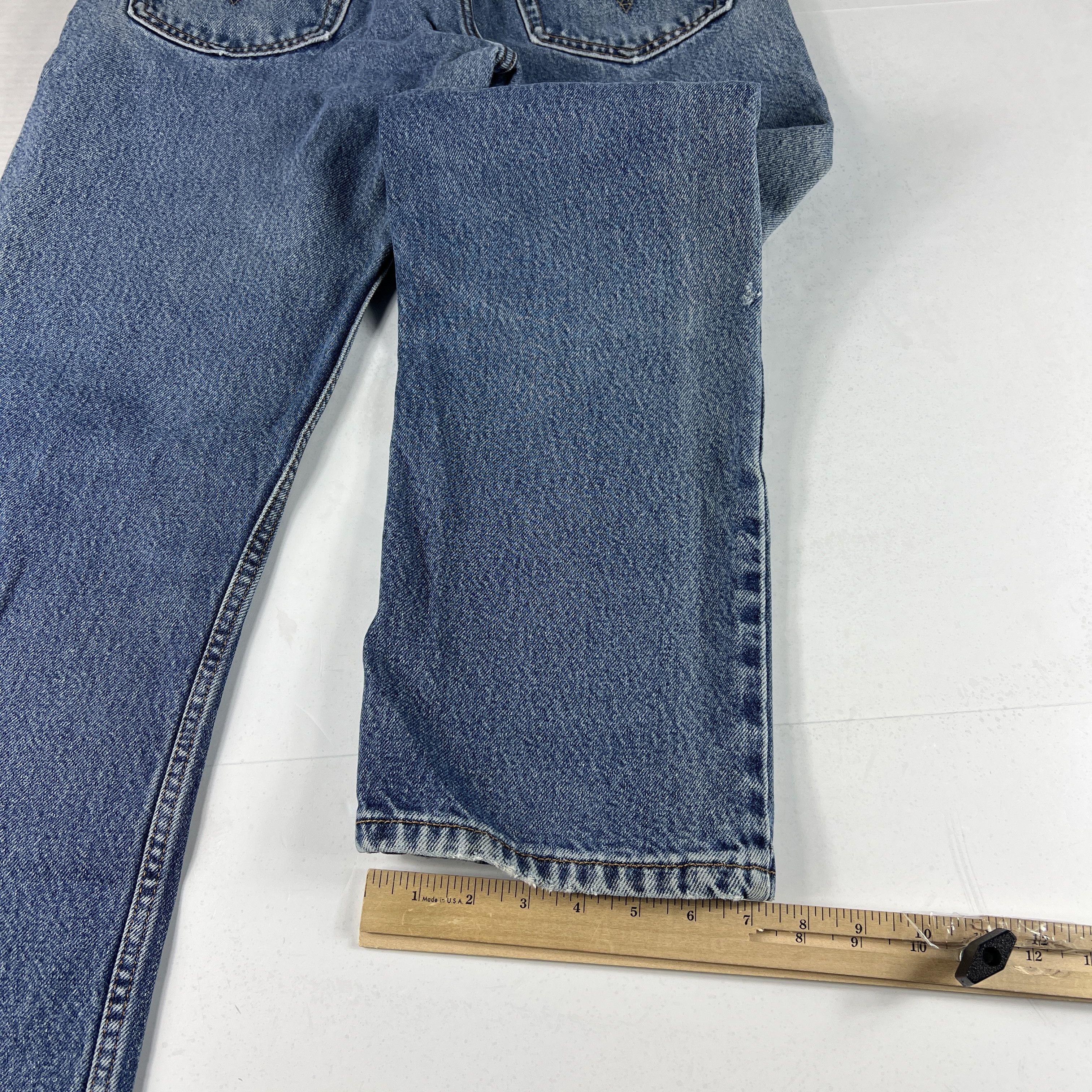 Levi's × Vintage Y2K Levi's Jean 505 Straight Blue Faded Grunge Cotton Denim Size US 33 - 17 Thumbnail