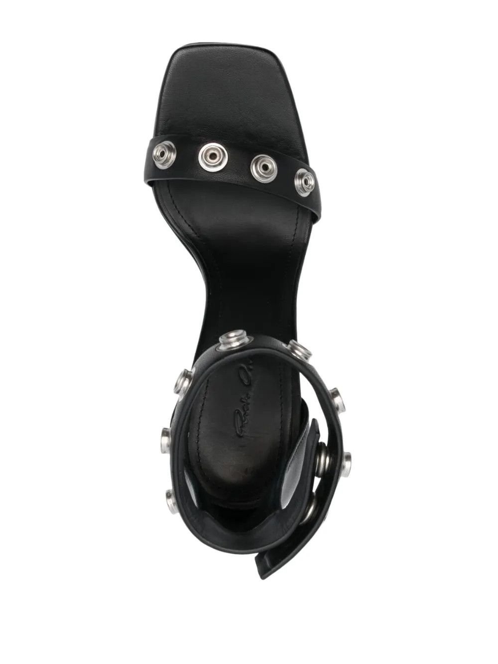 Rick Owens o1y0126 Leather Ankle Strap Sandals in Black Size US 5 / IT 35 - 3 Thumbnail