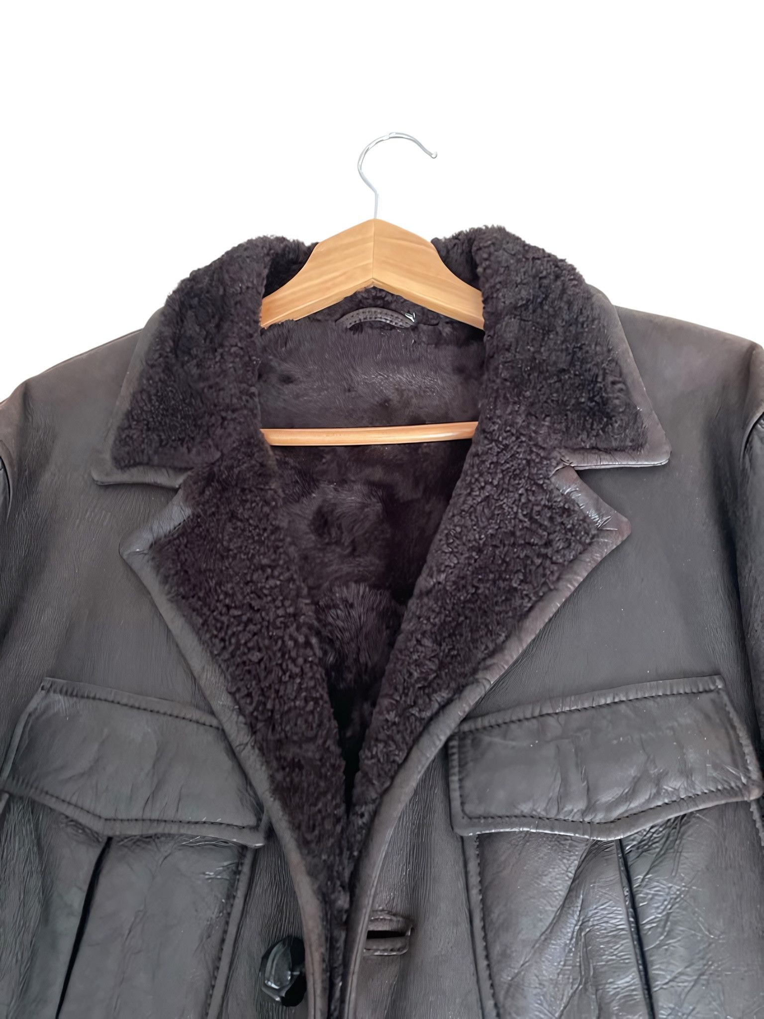 Gucci SHEARLING LEATHER COAT BY TOM FORD Size US XL / EU 56 / 4 - 3 Thumbnail