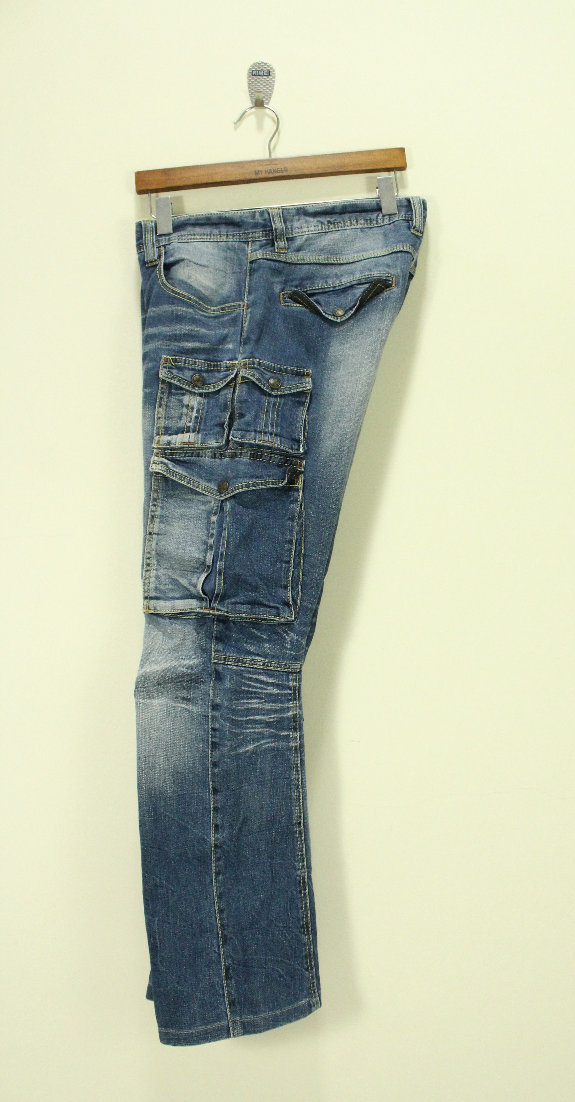 If Six Was Nine SICK 🔥 13 Pockets NICOLE CLUB FOR MEN Denim Stretchy Size US 33 - 4 Thumbnail