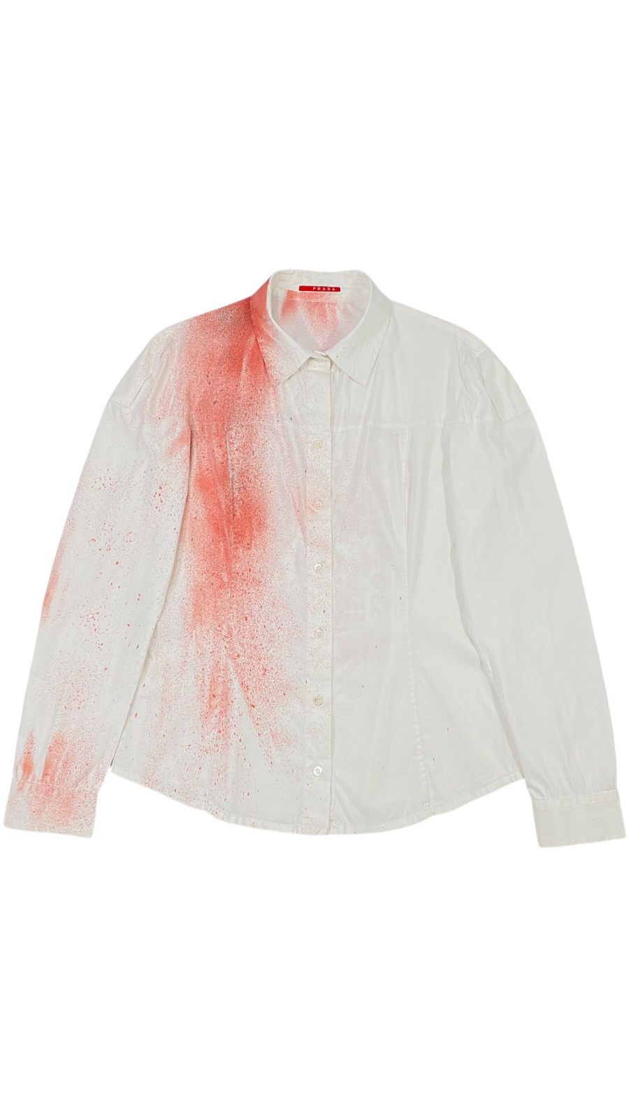 Prada 2007 Prada Custom Blood Stain Mexican Skull AvantGarde Shirt Size M / US 6-8 / IT 42-44 - 2 Thumbnail