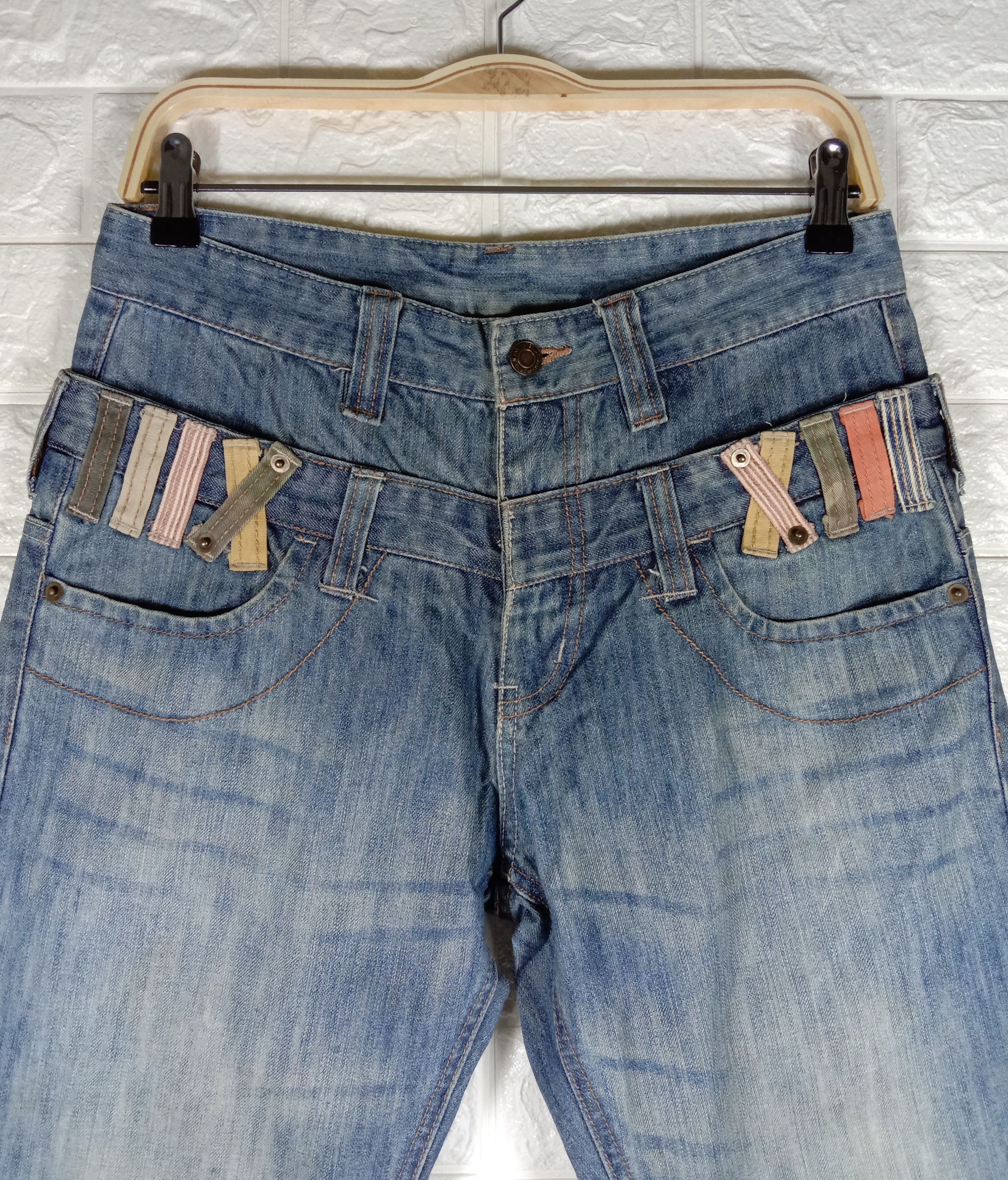Japanese Brand Vintage Hybrid Japanese Double Waist Jeans Size US 31 - 2 Thumbnail