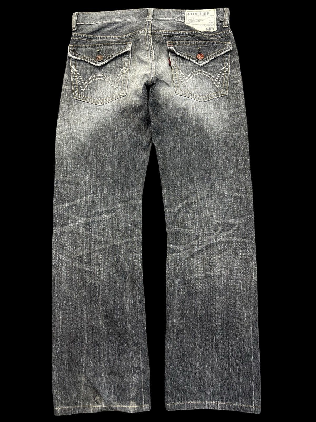 Edwin Edwin Black Wash Raw Fades Straight Denim K32 Size US 35 - 2 Thumbnail
