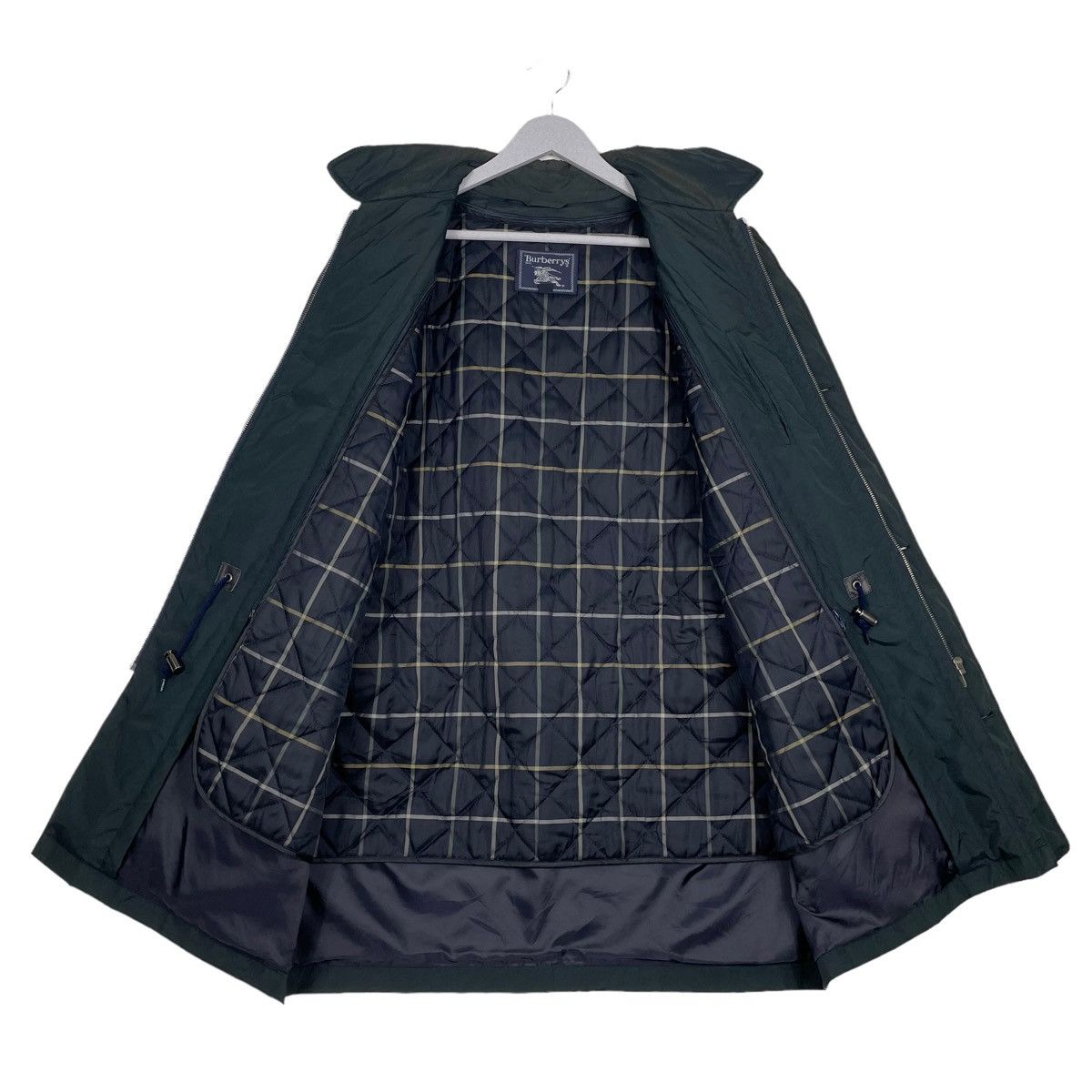 Burberry Prorsum × Vintage 💥BURBERRYS NOVA CHECK DARK GREEN PARKA Size US L / EU 52-54 / 3 - 10 Thumbnail