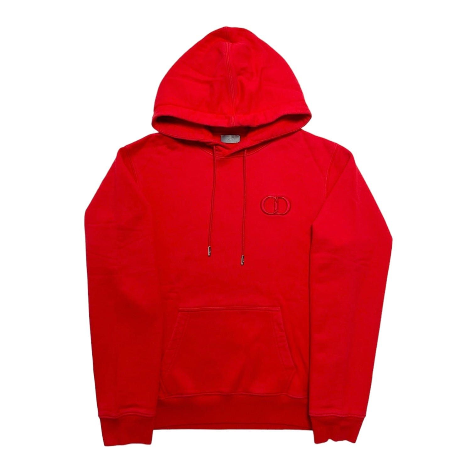 Dior Dior CD Icon Embroidered Hooded Sweatshirt Red Grailed