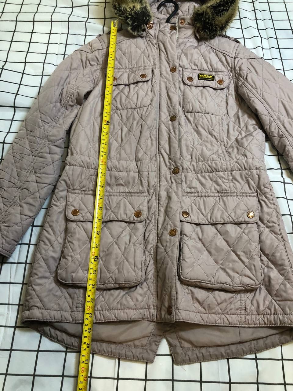 Barbour BARBOUR Womens International Latte Enduro Quilt Jacket Size M / US 6-8 / IT 42-44 - 6 Thumbnail