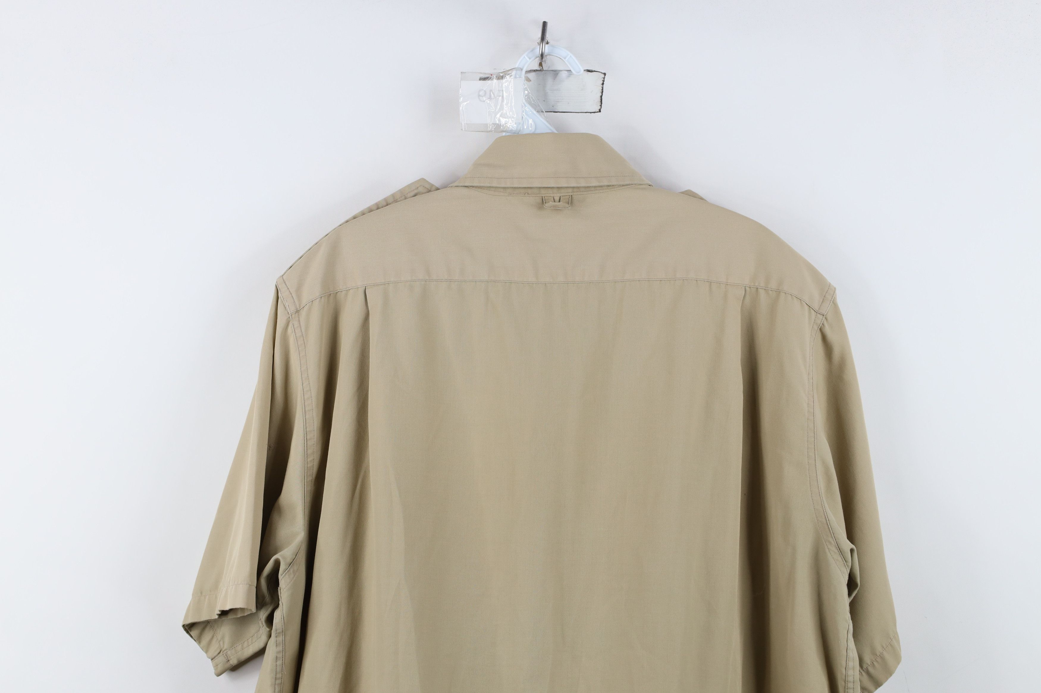 Cabelas Vintage 90s Cabelas Safari Bush Collared Button Shirt Khaki Size US L / EU 52-54 / 3 - 14 Thumbnail