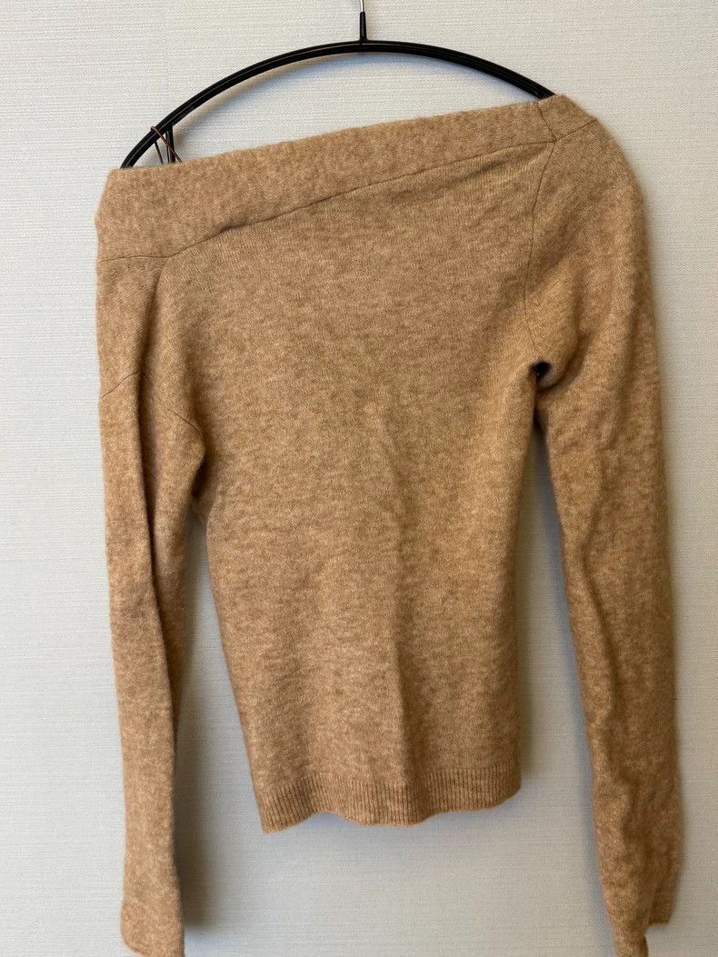 Helmut Lang HELMUT LANG A woolen off-shoulder top Size XS / US 0-2 / IT 36-38 - 4 Thumbnail