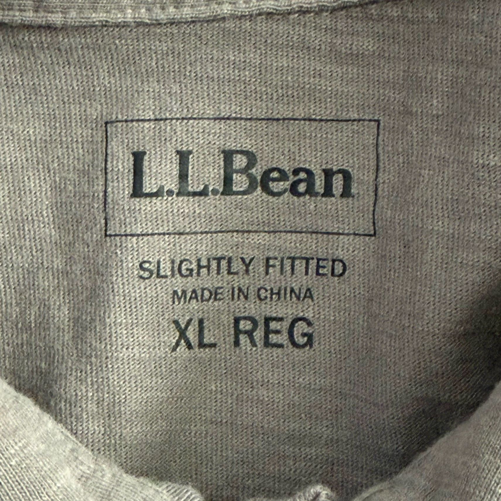 Vintage L.L. Bean Polo Shirt Mens XL Gray 100% Cotton Slightly Fitted Short Sleeve Collared Logo Classic Shirt Polo M/L Size US XL / EU 56 / 4 - 2 Thumbnail