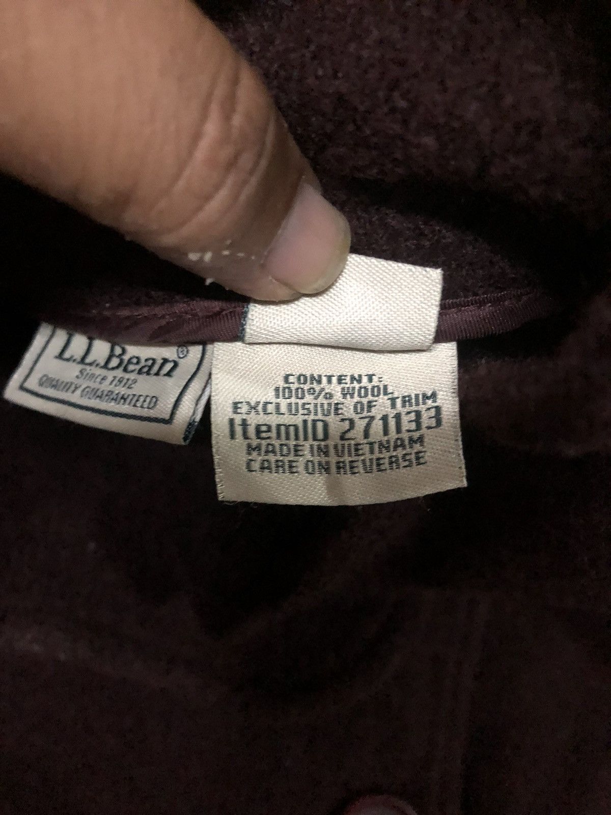 L.L. Bean LL Beans Premium Fabric Made italy Wool Jacket Size S / US 4 / IT 40 - 4 Thumbnail