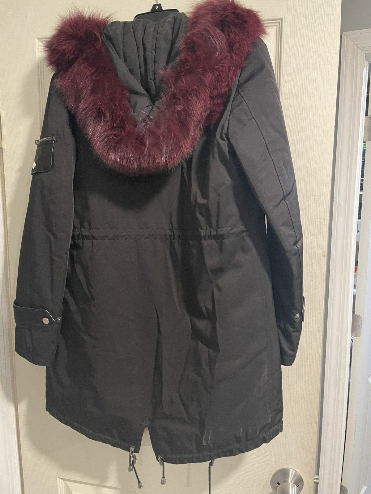 Other Burgandy Fur Coat Size S / US 4 / IT 40 - 4 Thumbnail