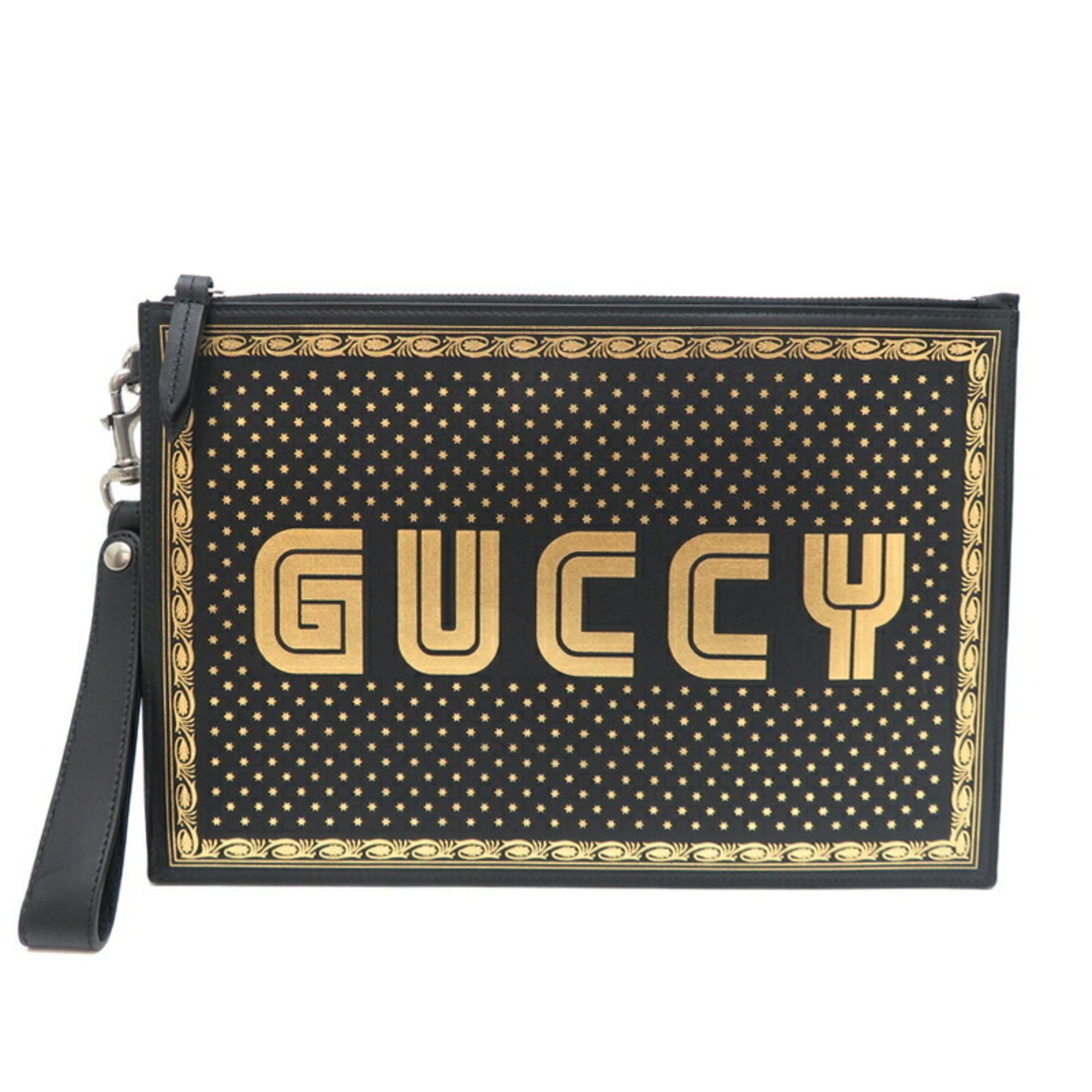 Gucci Logo Print clutch