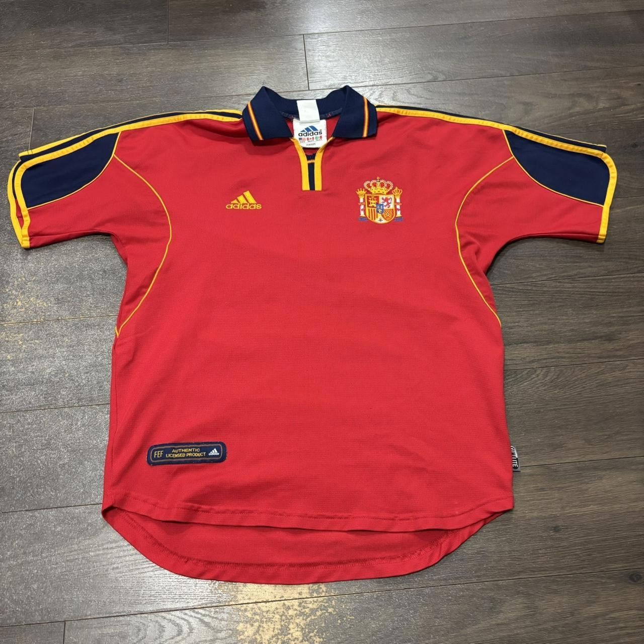 Adidas Vintage adidas climalite Spain national team 99-02 jersey S Size US S / EU 44-46 / 1 - 3 Thumbnail