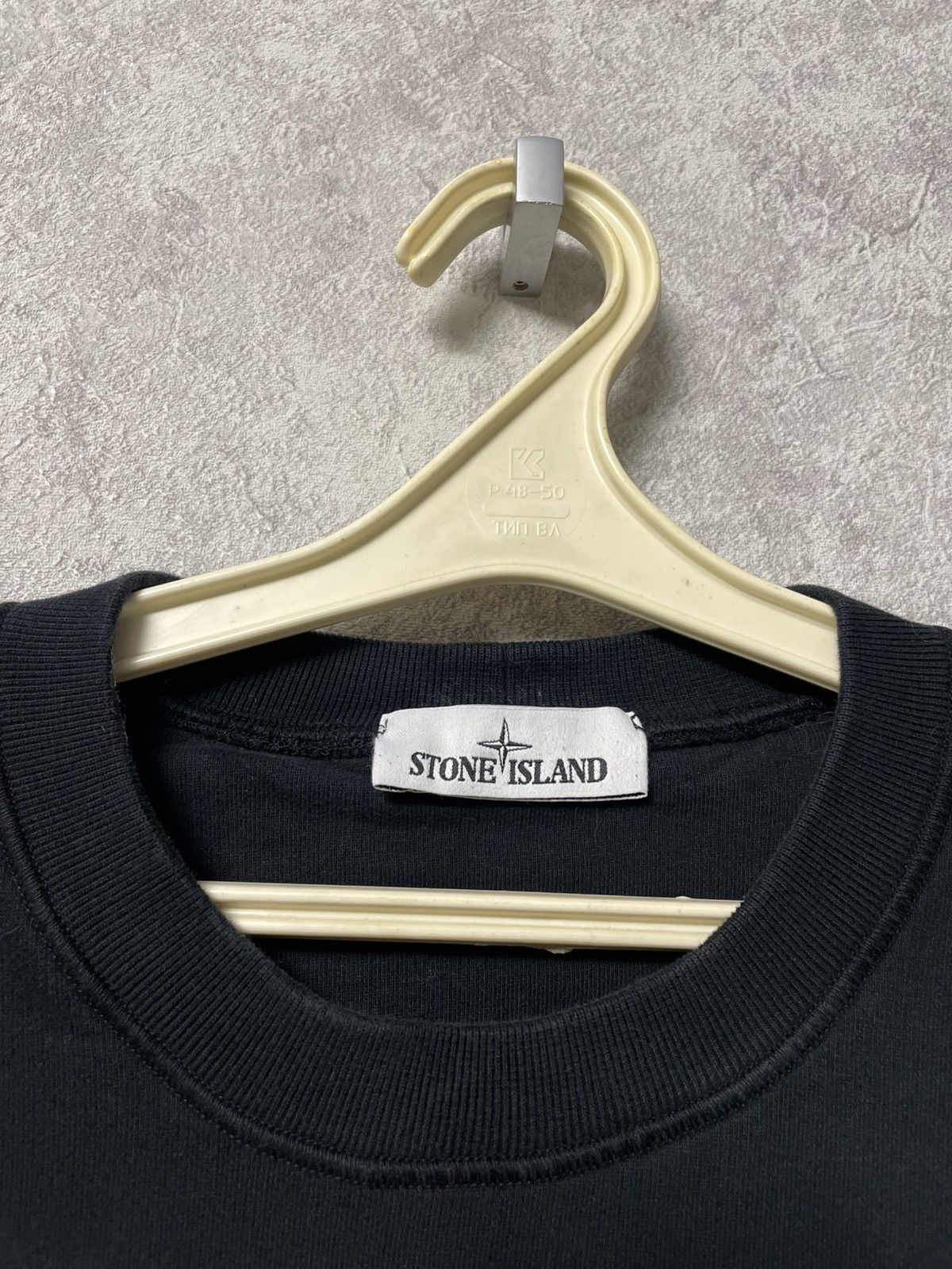 Stone Island Stone Island Big Logo Print Black Sweatshirt Crewneck Size US XL / EU 56 / 4 - 12 Thumbnail