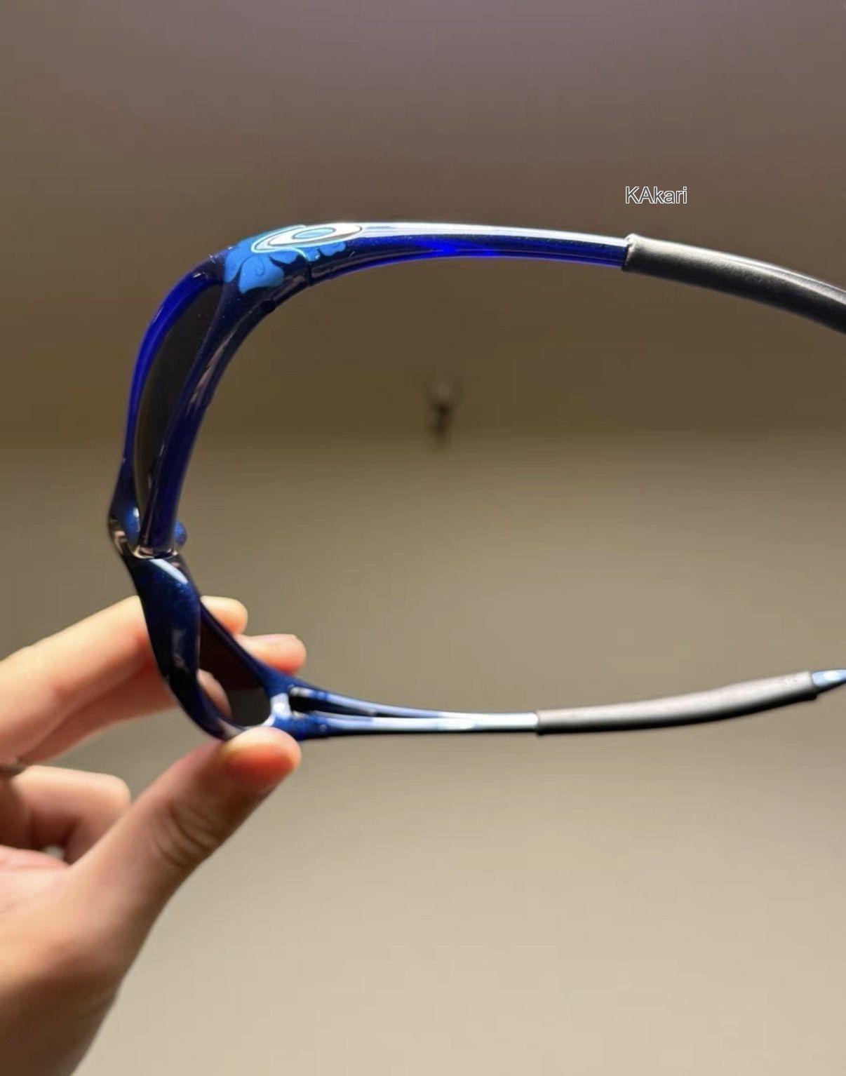 Oakley Blue Oval Frame Sunglasses Size ONE SIZE - 6 Thumbnail