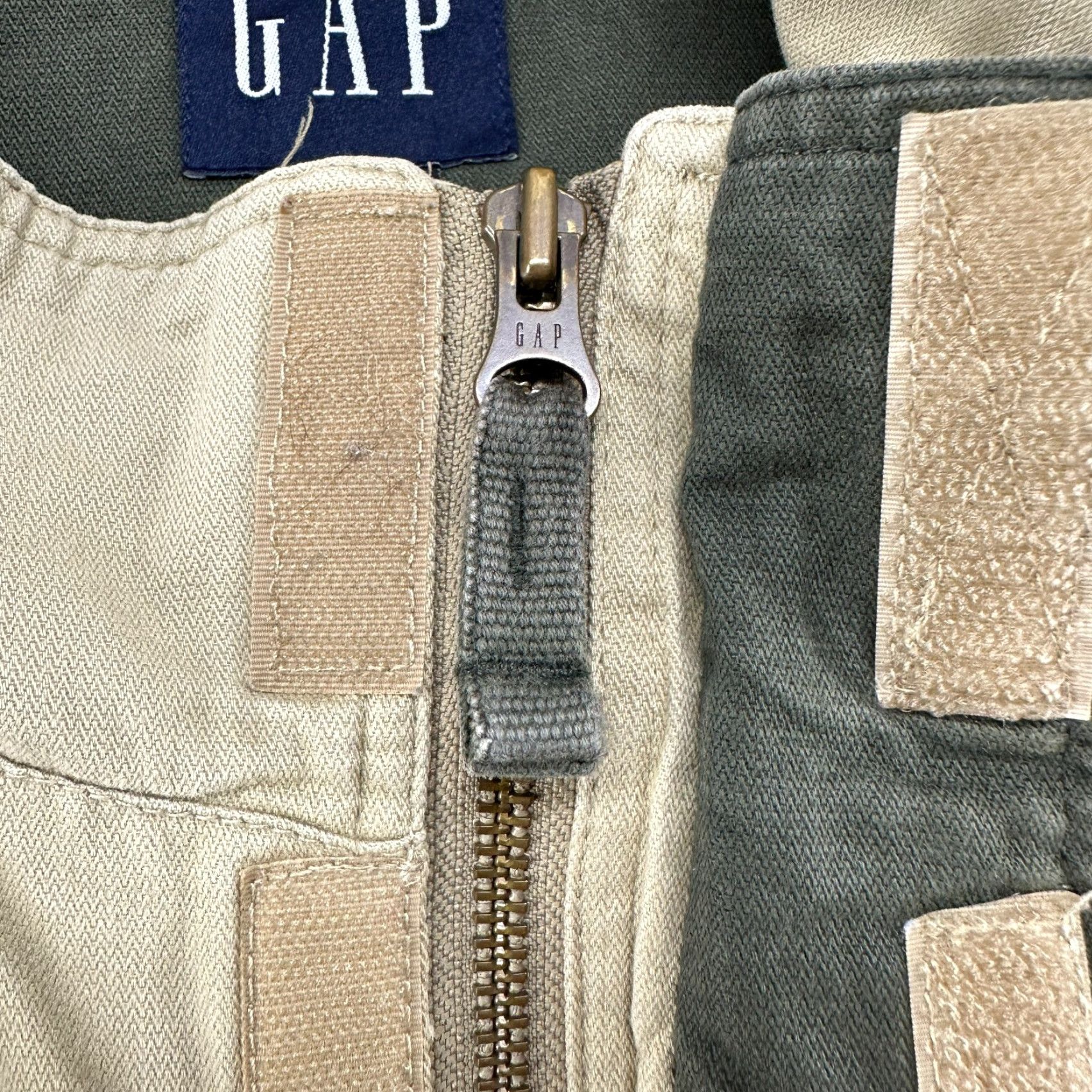 Gap VINTAGE Gap Jacket Mens Large Beige Chore Barn Coat Military Army Canvas M65 90s Full Zip Hooded Regular Men Beige Army 90s Jacket Size US L / EU 52-54 / 3 - 4 Thumbnail