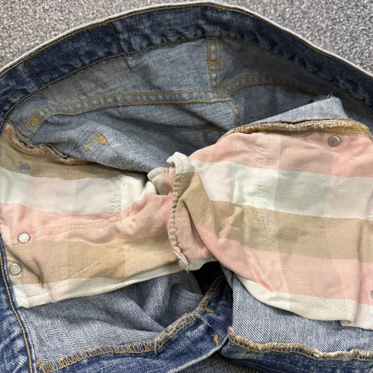 Engineered Garments × Levi's 🔥🇯🇵 90s Japanese Archival Levis Distressed Faded Denim Size US 32 / EU 48 - 17 Thumbnail