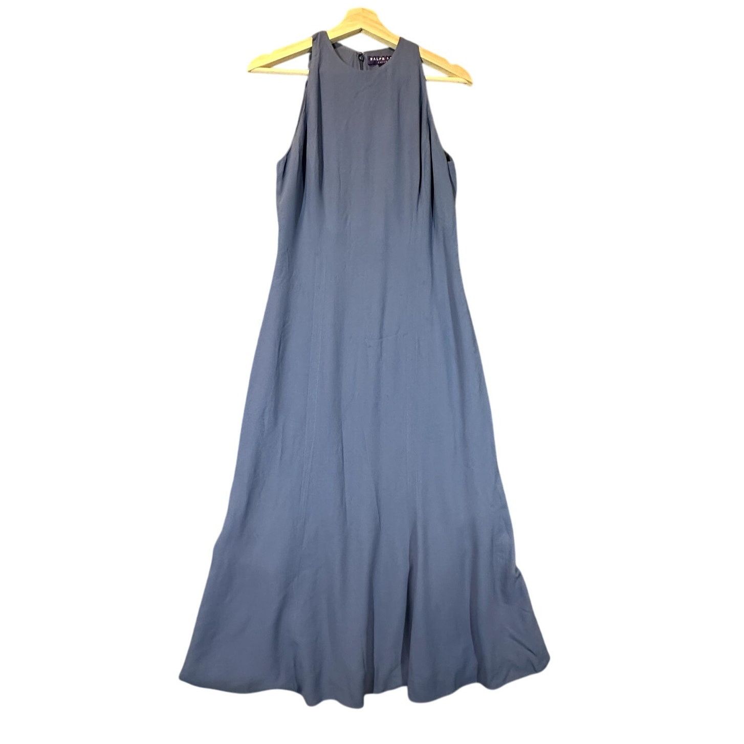 Ralph Lauren Purple Label Ralph Lauren Collection Purple Label 6 S Blue Crepe Dress Size M / US 6-8 / IT 42-44 - 3 Thumbnail