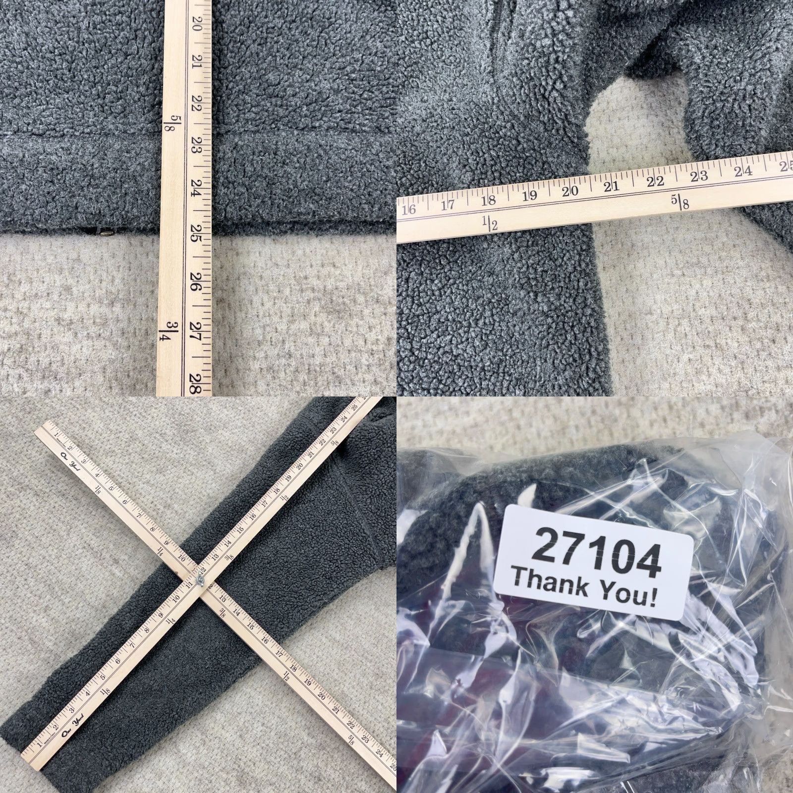 Gap Vintage Gap Jacket Men Medium Gray Deep Pile Sherpa Fleece Lined Bomber Full Zip Size US M / EU 48-50 / 2 - 8 Thumbnail