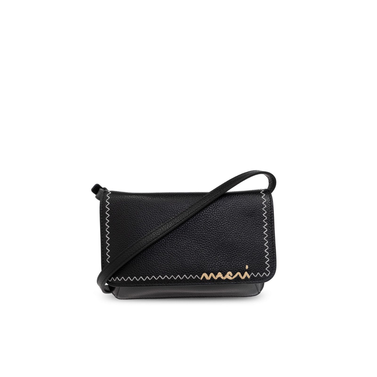 Marni MARNI Black Leather Shoulder Bag New & Authentic Size ONE SIZE - 1 Thumbnail