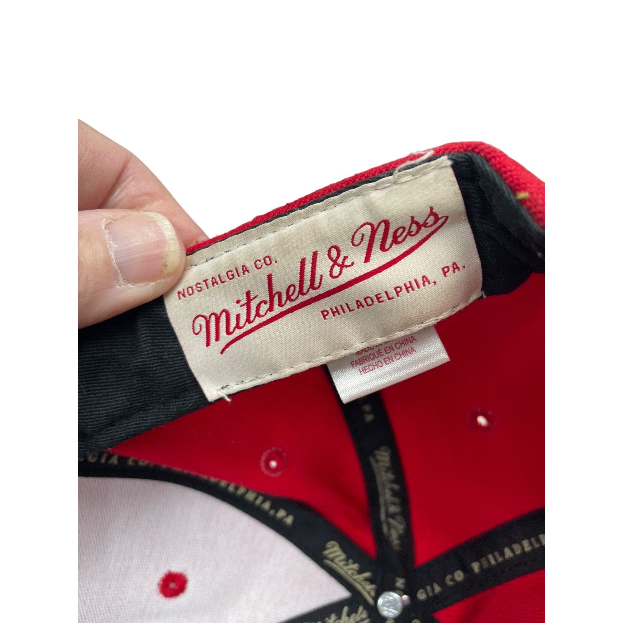 Mitchell & Ness Mitchell Ness Philadelphia 76ers Original Fit Red Snapback H Size ONE SIZE - 10 Thumbnail