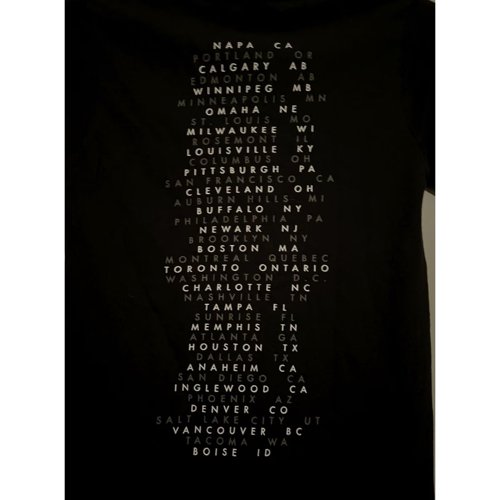 Vintage Imagine Dragons Concert Tee Bay Island Sportswear T-Shirt S Black Unisex Adults Short Sleeve Logo Double-Sided Music Rock Band Concert (D377) Size US S / EU 44-46 / 1 - 6 Thumbnail