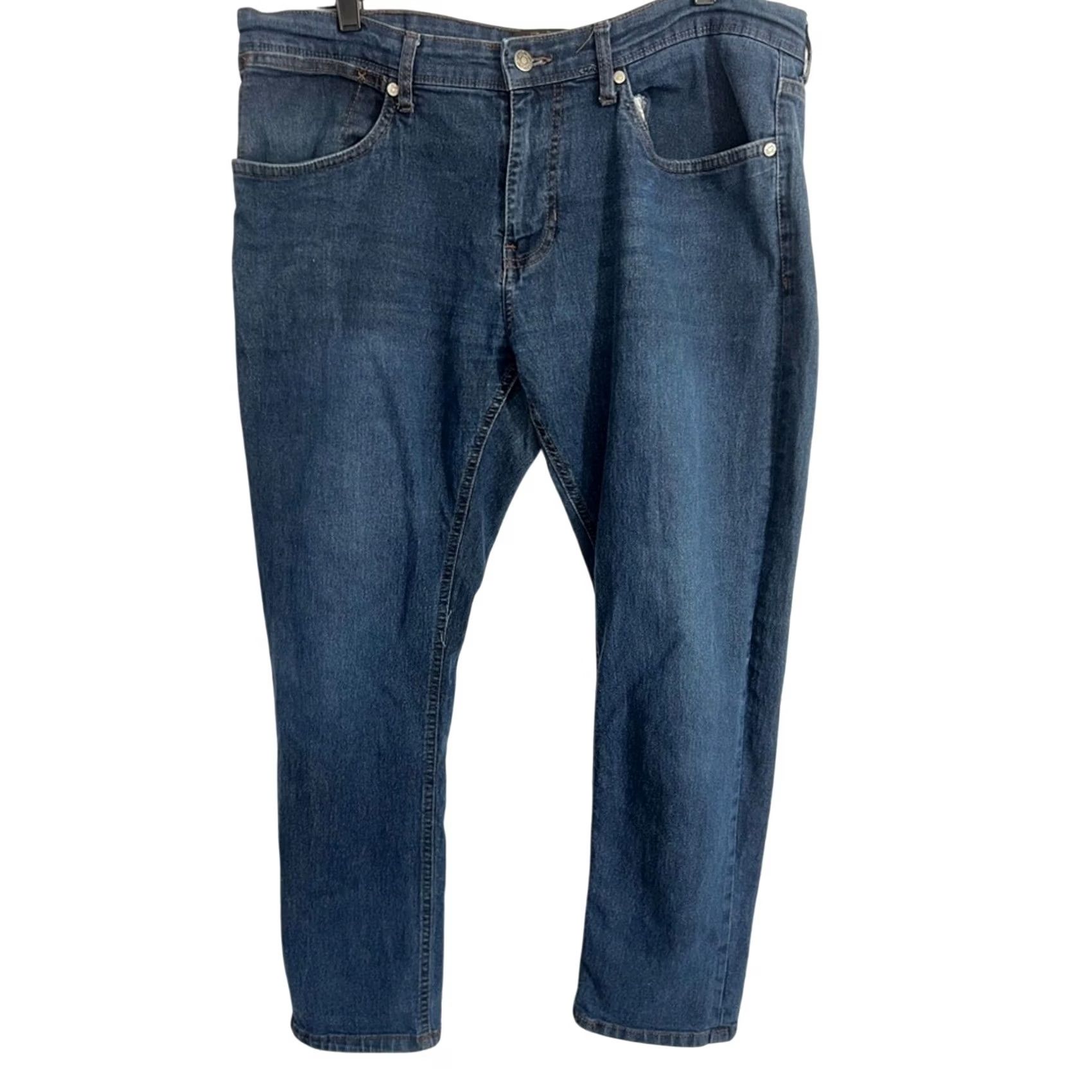 Vintage Copper & Oak Supply Jeans Mens 38x30 Blue Denim Straight Relaxed Stretch Regular Inseam 30 Clothing Boys? Size US 38 / EU 54 - 2 Thumbnail