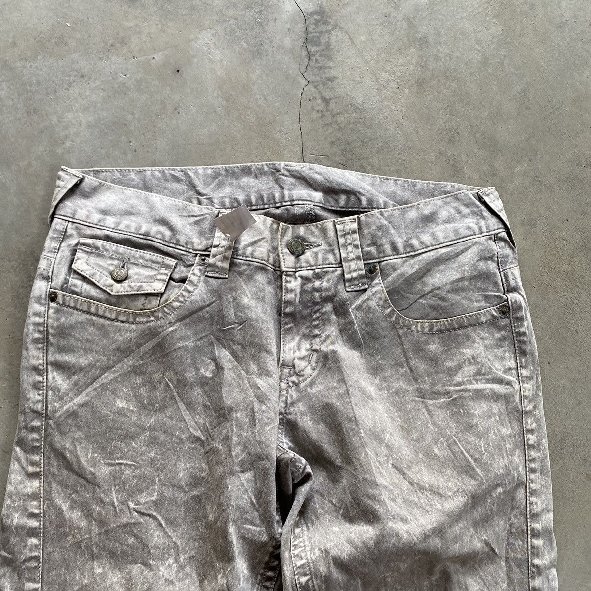 Tornado Mart Tornado Mart stone washed flare pants Size US 32 / EU 48 - 4 Thumbnail