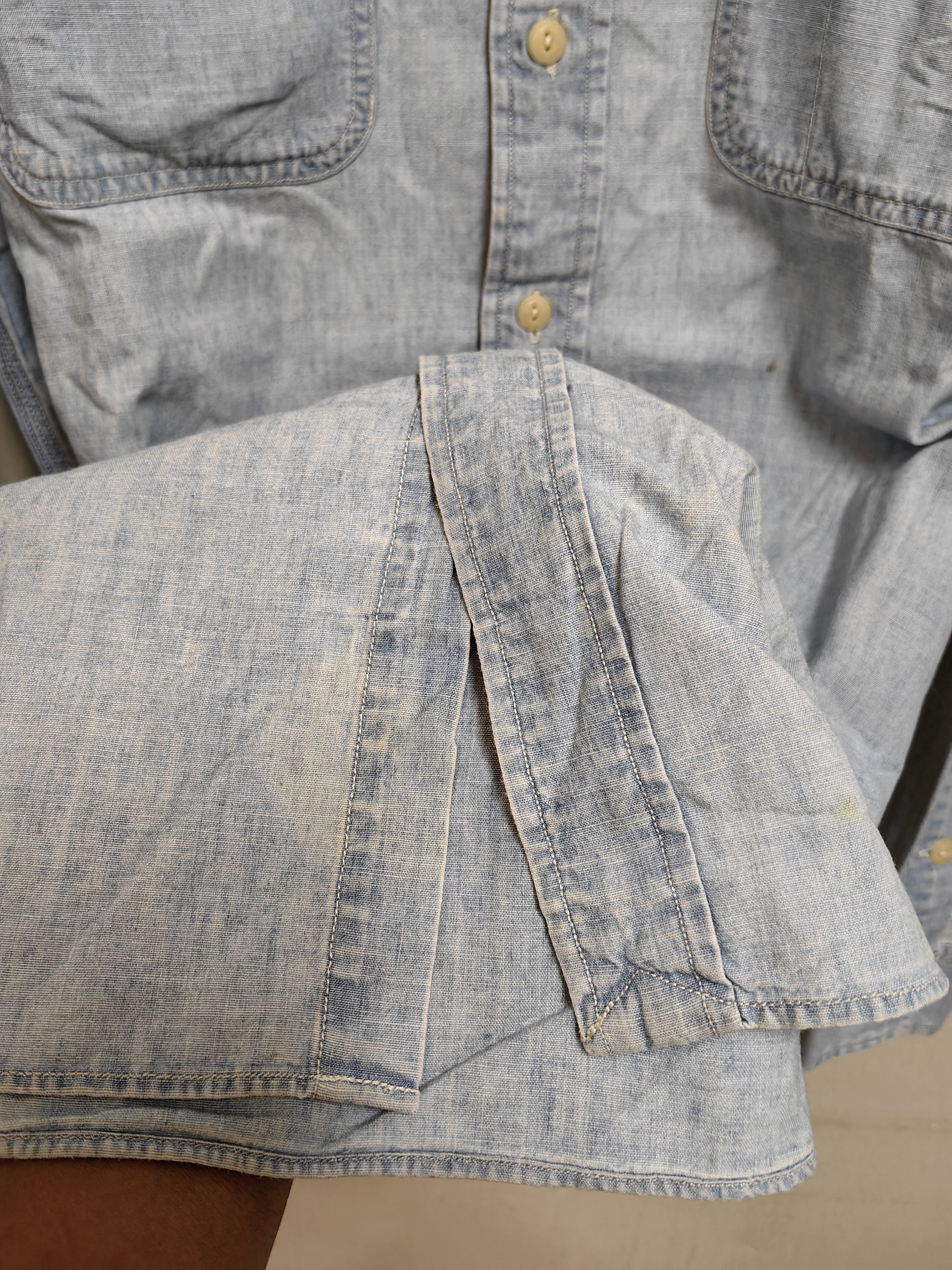 Polo Ralph Lauren × Vintage Polo by Ralph Lauren Dungaree Workshirt Size US XL / EU 56 / 4 - 4 Thumbnail