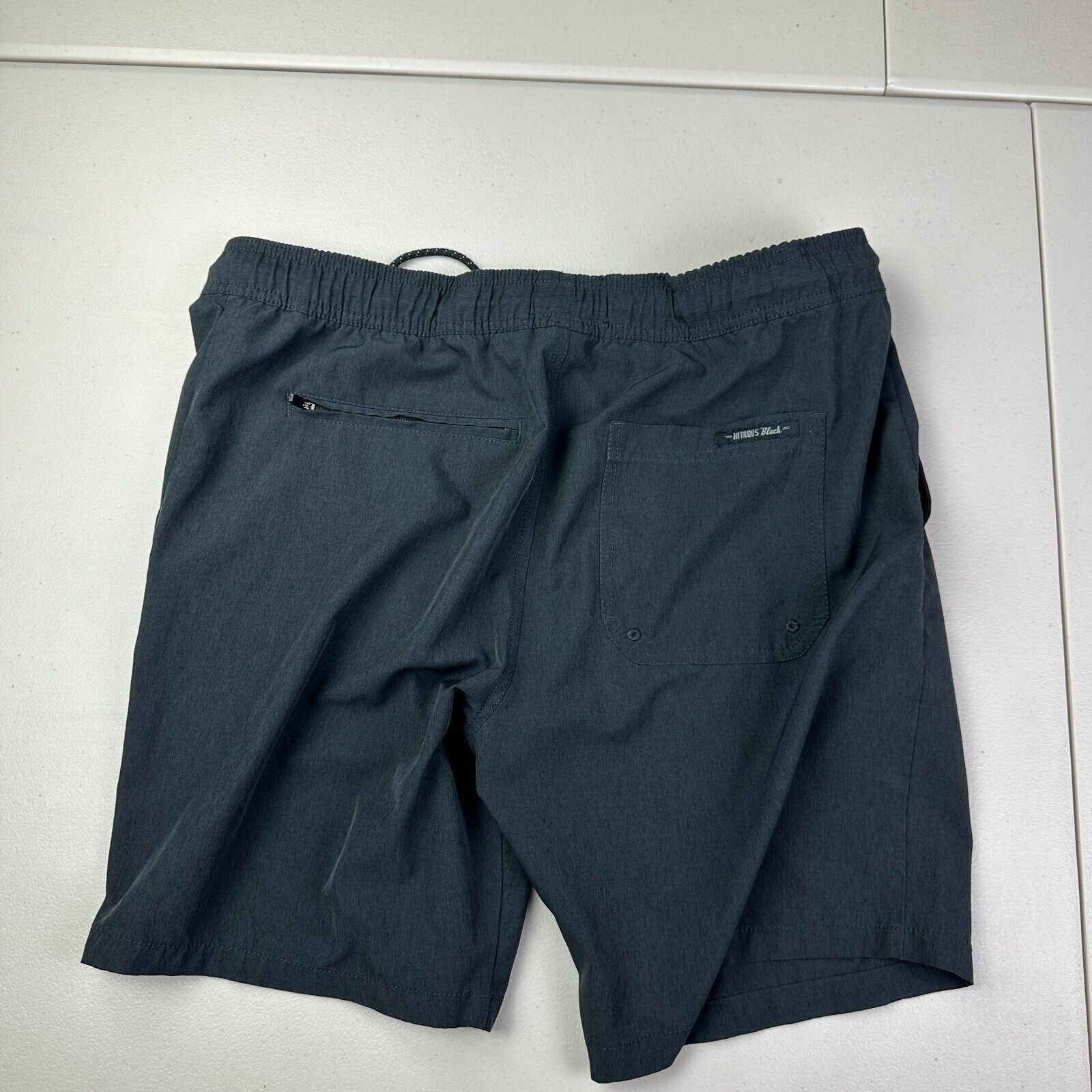 Other Nitrous Black Mens Stretch Shorts Black L Surf Zip Pocket Size US 34 / EU 50 - 2 Thumbnail