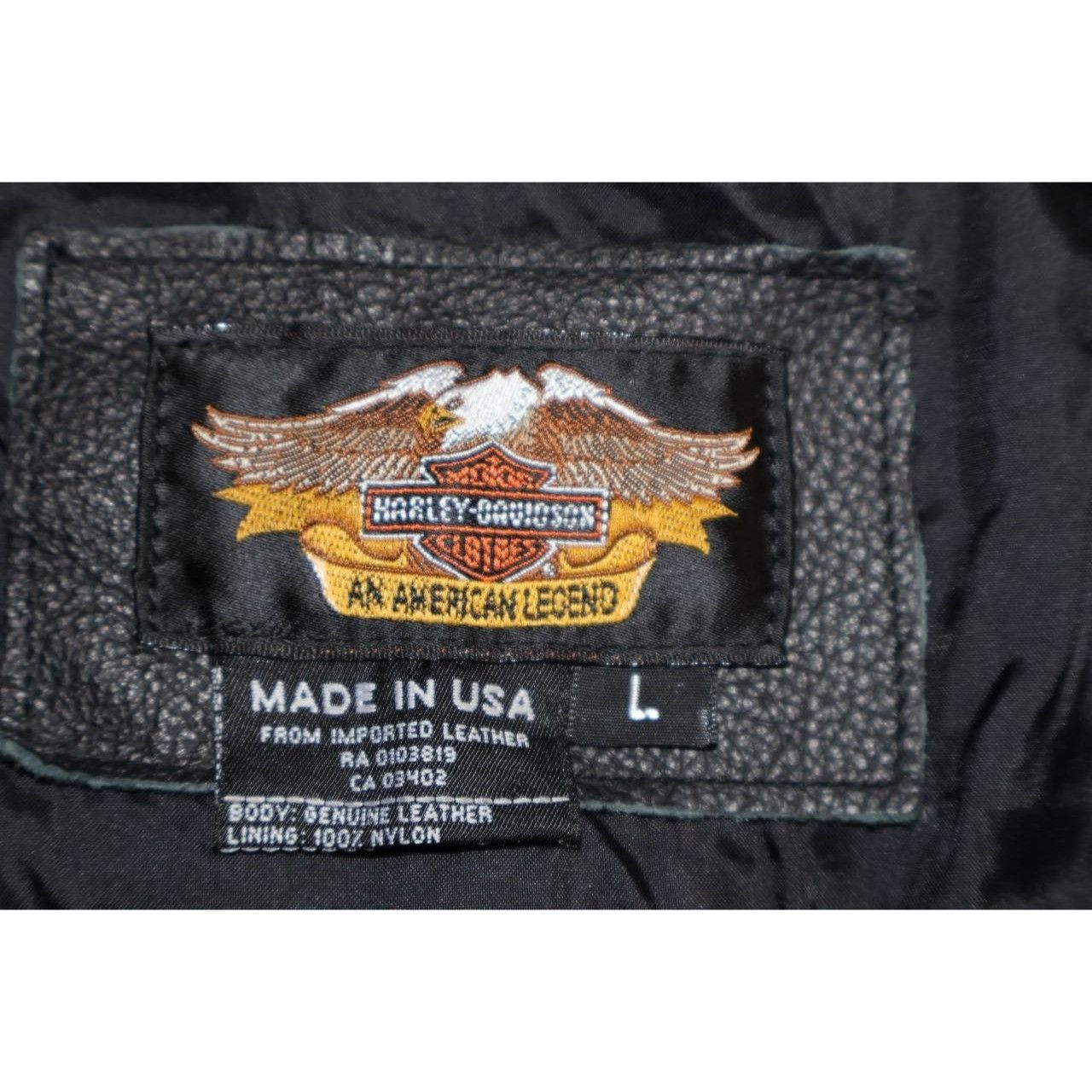 Vintage Vintage Harley Davidson Leather Biker Vest Men’s L Size US L / EU 52-54 / 3 - 2 Thumbnail