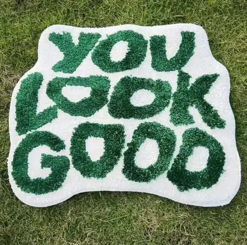 Other 3D "YOU LOOK GOOD" Handmade Soft Rug Size ONE SIZE - 4 Thumbnail