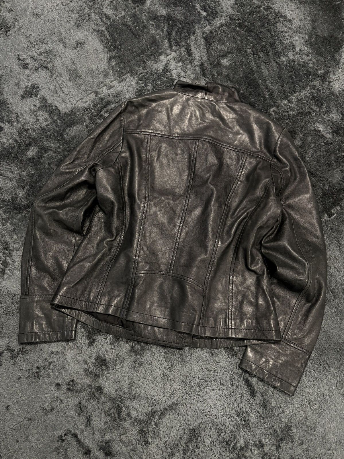 If Six Was Nine Gothic Biker Jacket Side Zip Punk LGB Rick Owens Vibe Size M / US 6-8 / IT 42-44 - 7 Thumbnail
