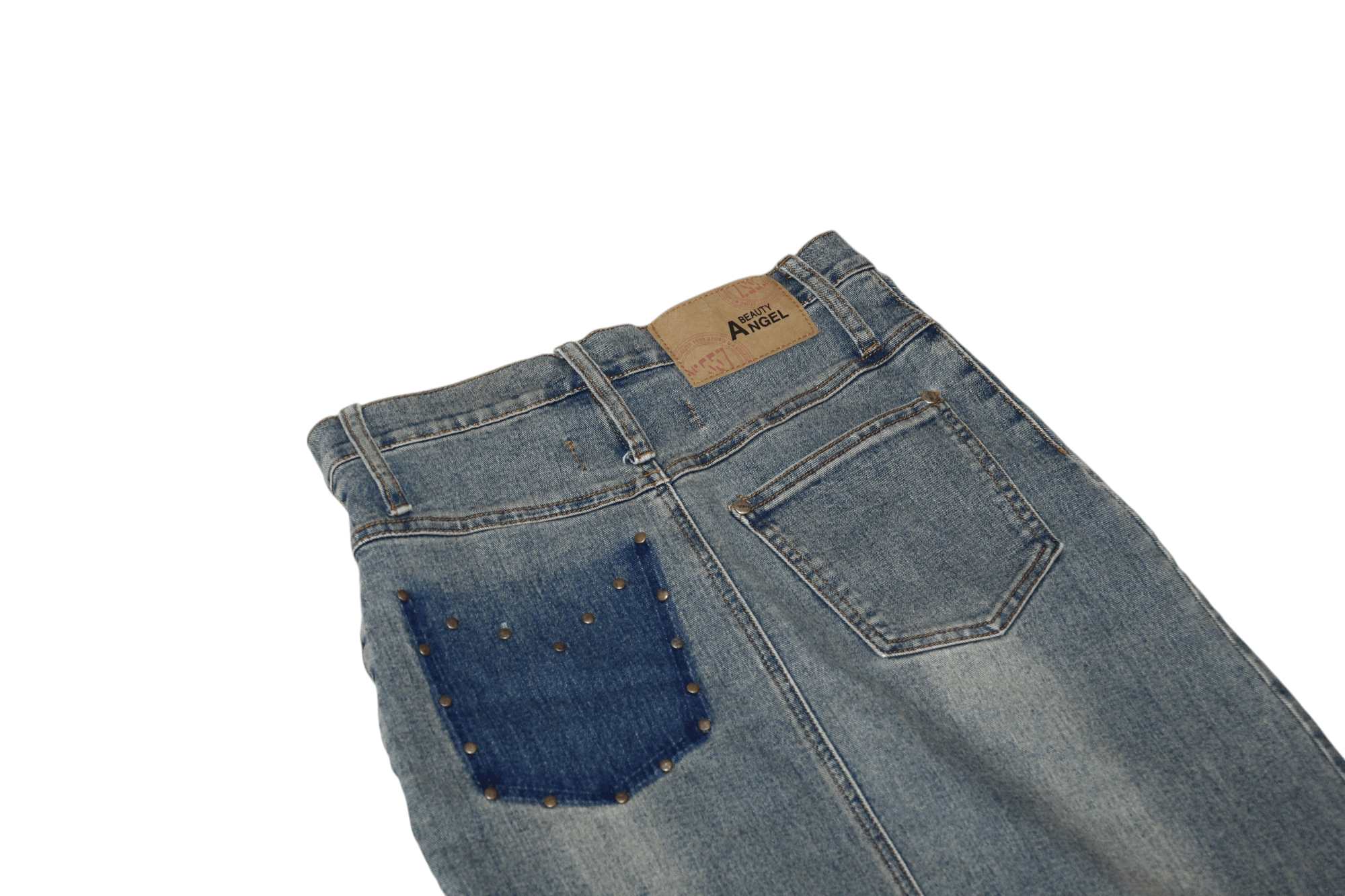 Beauty Beast 70's 80's Beauty Angel Paris Rips Distressed Faded Denim Size 26" / US 2 / IT 38 - 7 Thumbnail