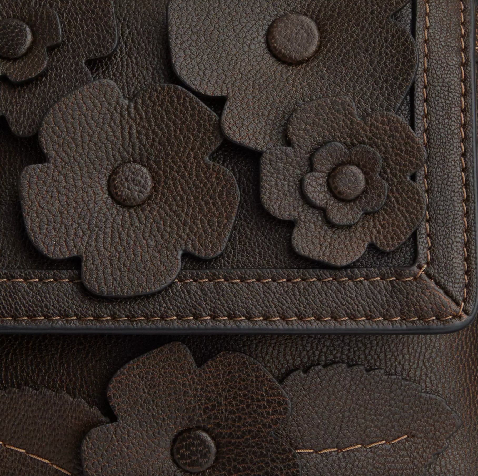 Coach Etta Small Flap Shoulder Bag With Floral Applique CDY43 Size ONE SIZE - 11 Thumbnail