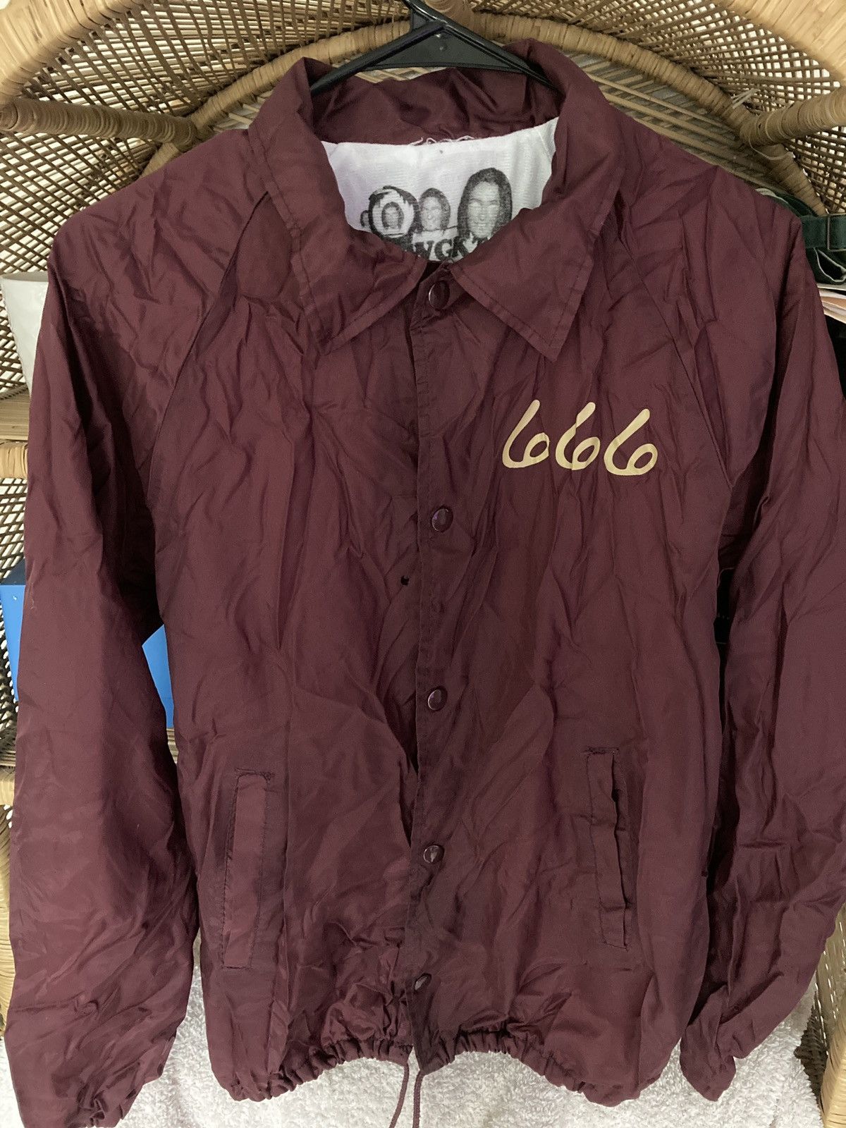 image of Odd Future Trip 6 Coach Jacket in Burgundy, Men's (Size Medium)