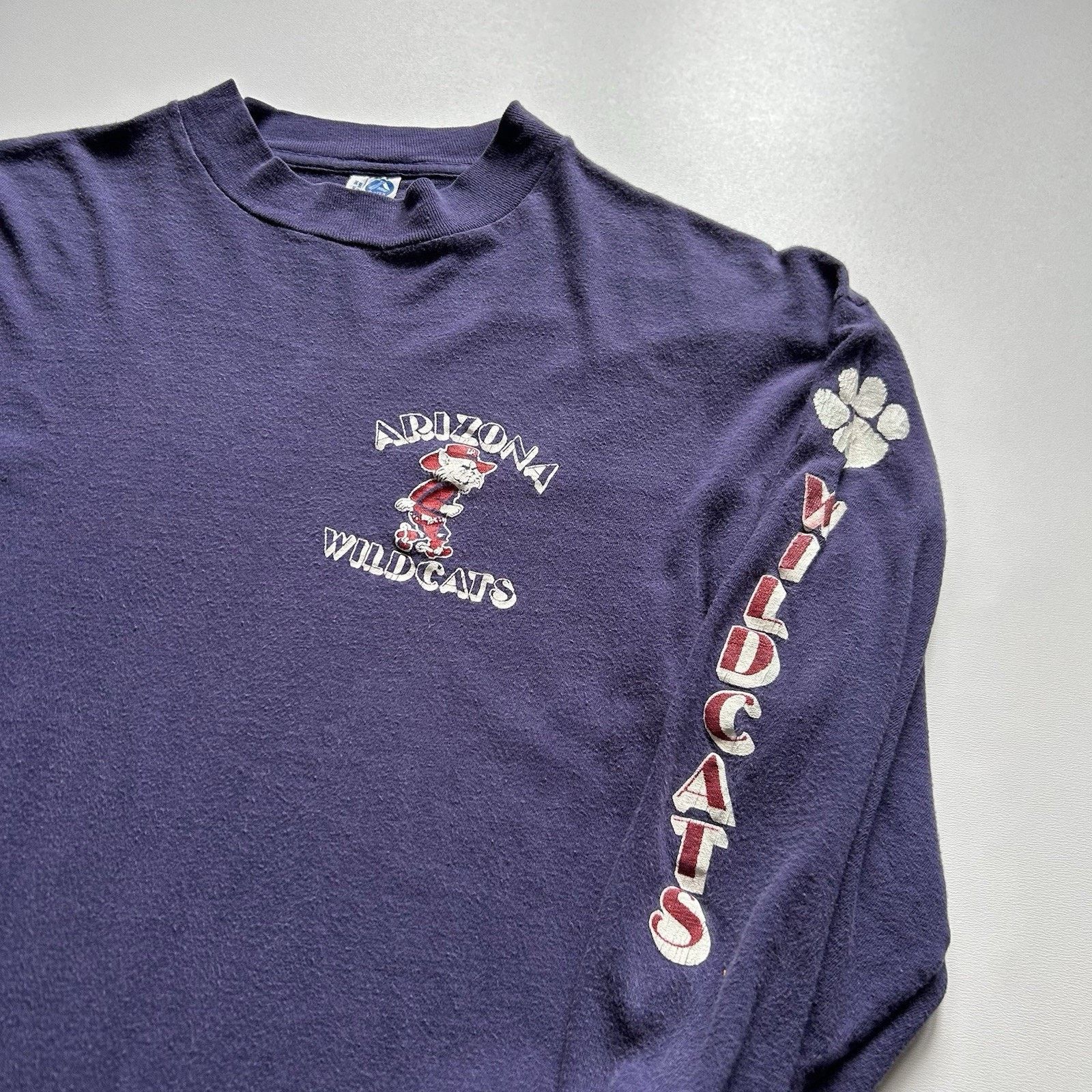 Hanes Vintage 80s Arizona Wildcats NCAA T Shirt Long Sleeve Small Size US S / EU 44-46 / 1 - 3 Thumbnail