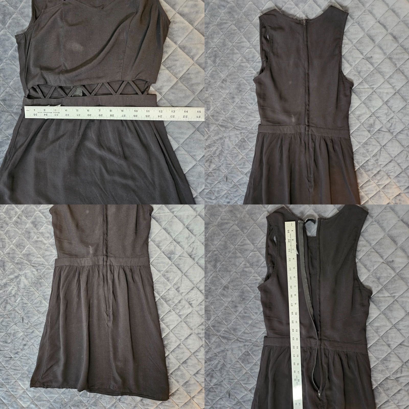 H&M H&M Divided Women's Pencil Dress Sleeveless Cut Out Black Size 2 Zipper Back Size XS / US 0-2 / IT 36-38 - 9 Thumbnail
