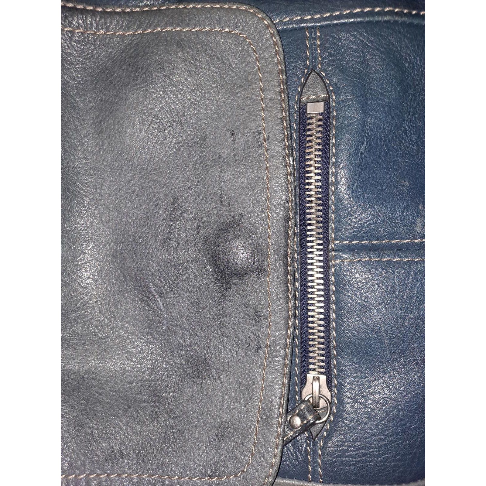 Fossil Fossil Purse Blue Leather Adjustable Crossbody Shoulder Bag Size ONE SIZE - 9 Thumbnail